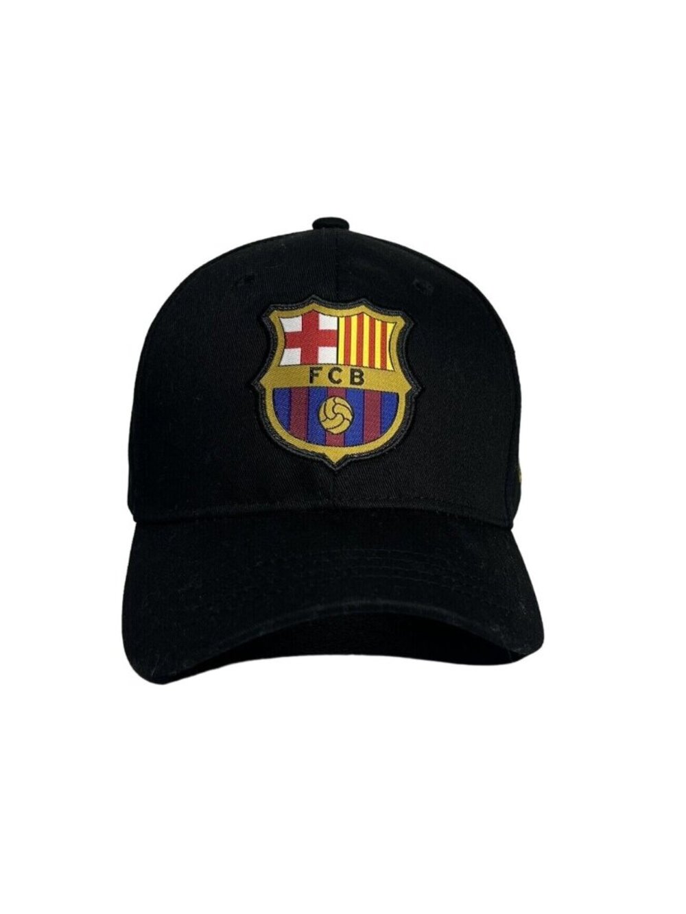FC Barcelona Mens Adjustable Strapback Hat “Més Que Un Club” Embroidered New Bla
